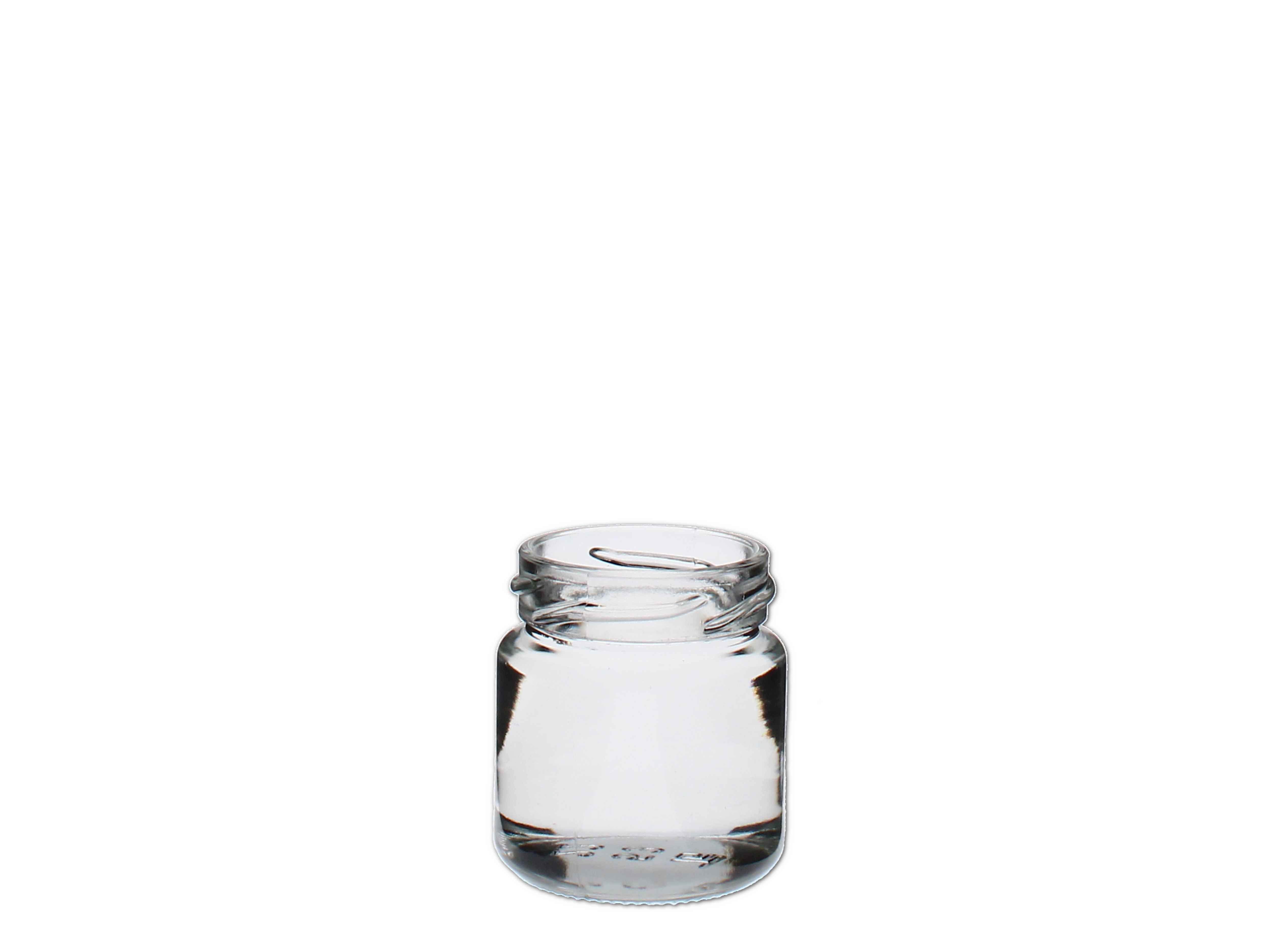    Schraubglas rund 50ml, weiss (TO43) - Abverkaufspreis