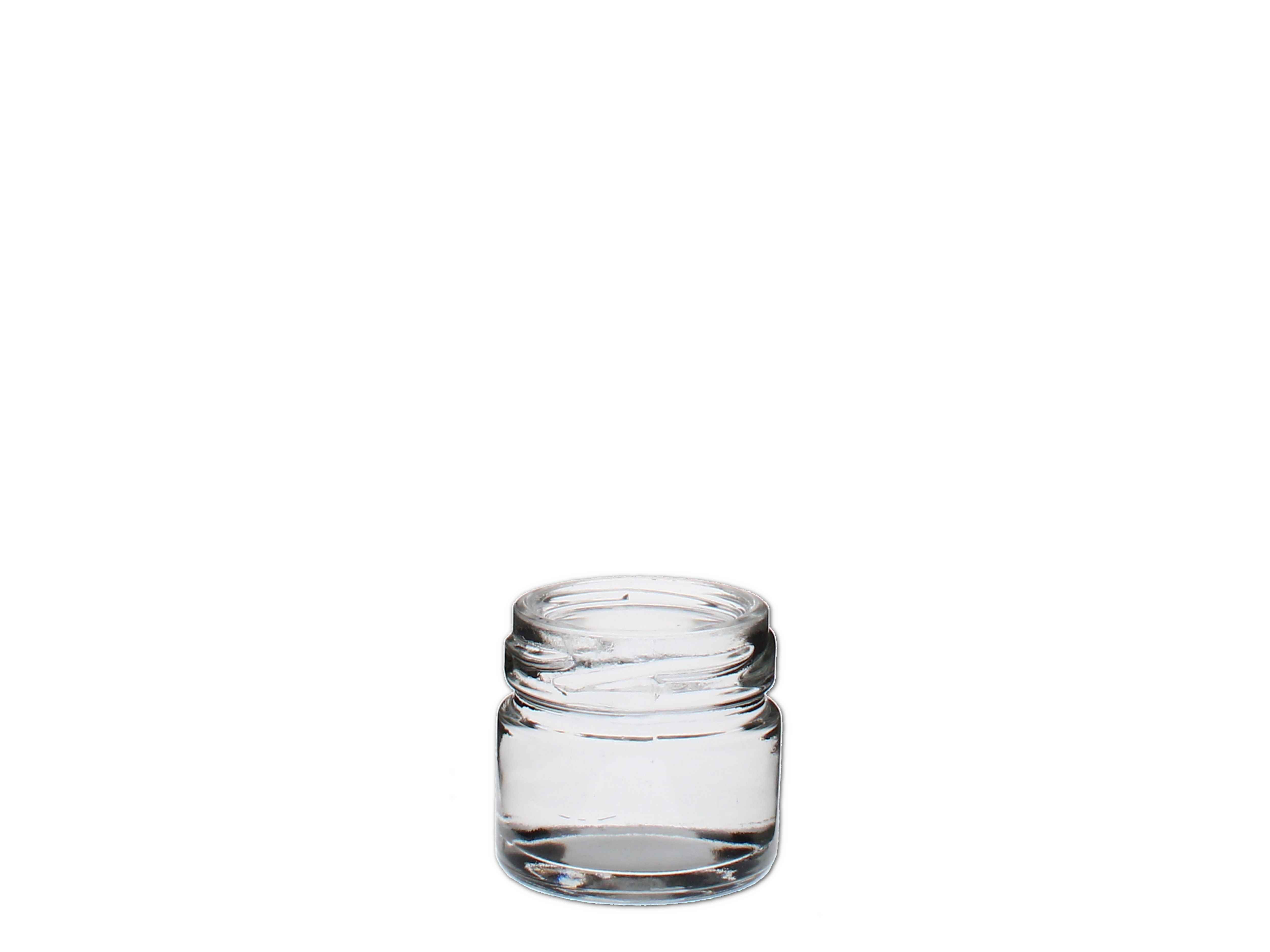    Schraubglas rund 30ml, weiss (TO43) - Abverkaufspreis