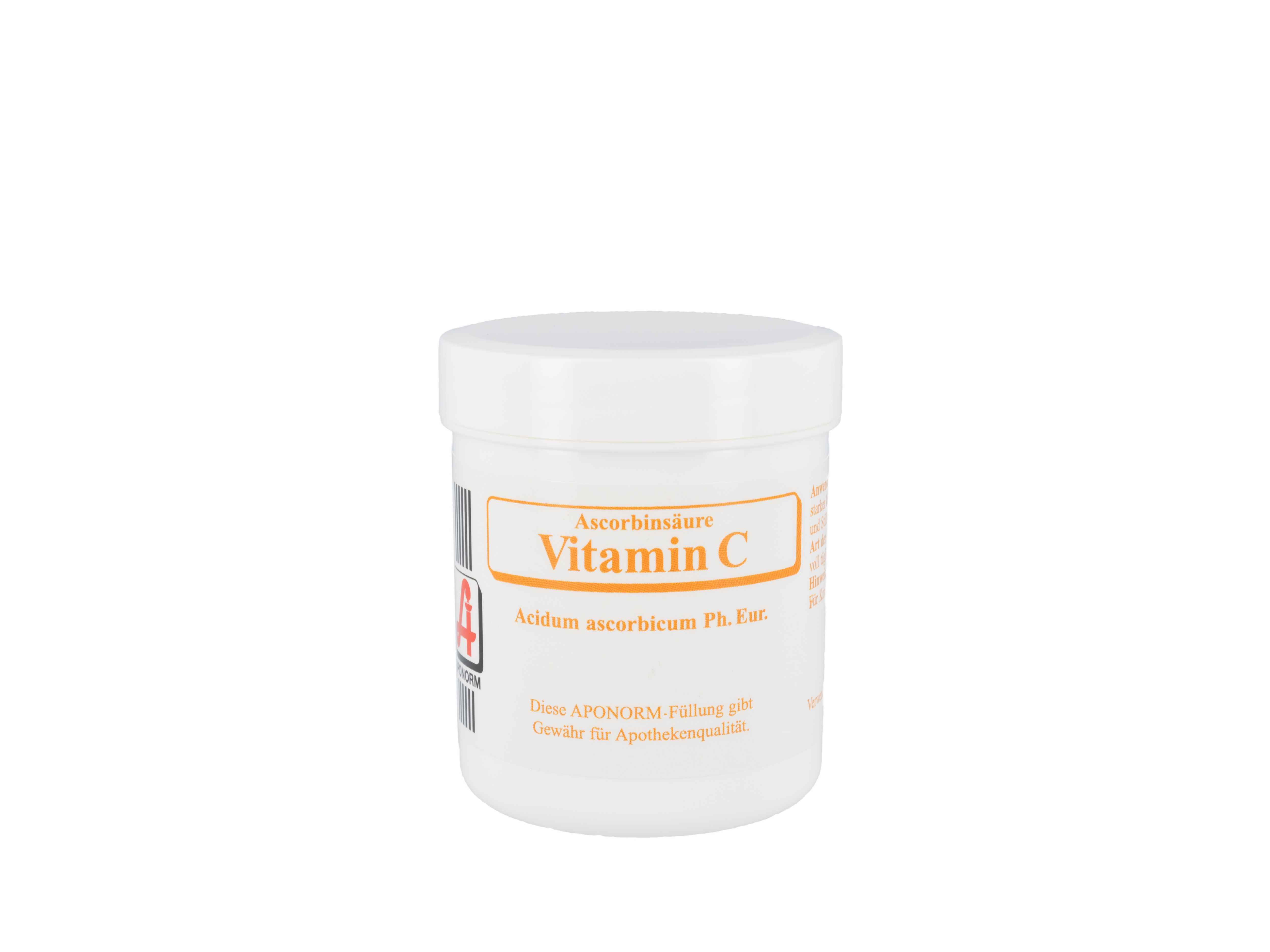    Kunststoff - Tiegel Ascorbinsäure (Vitamin C) - 100g