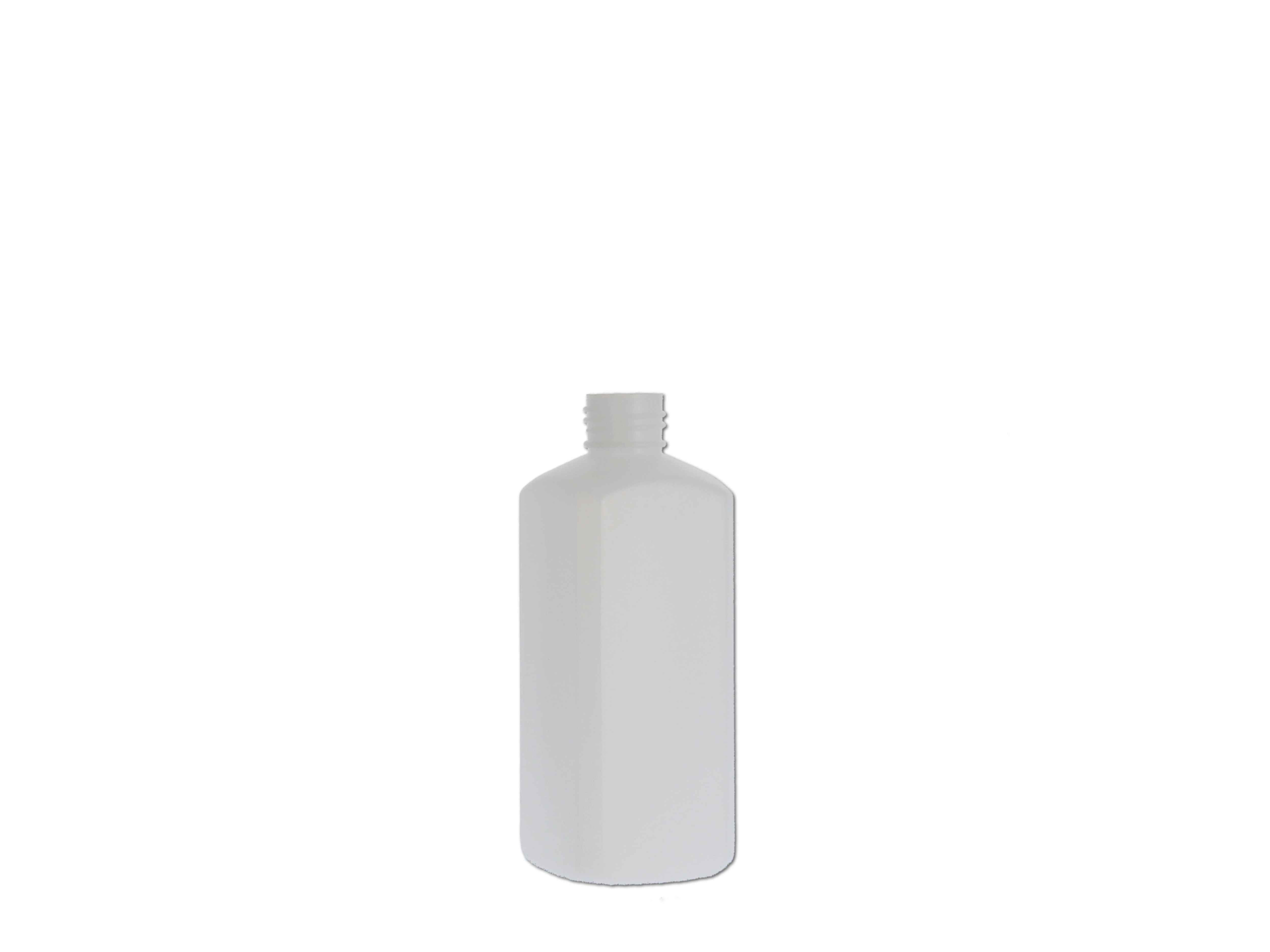 Kunststoff-Flasche 4Kant, ohne Verschluss - 250ml