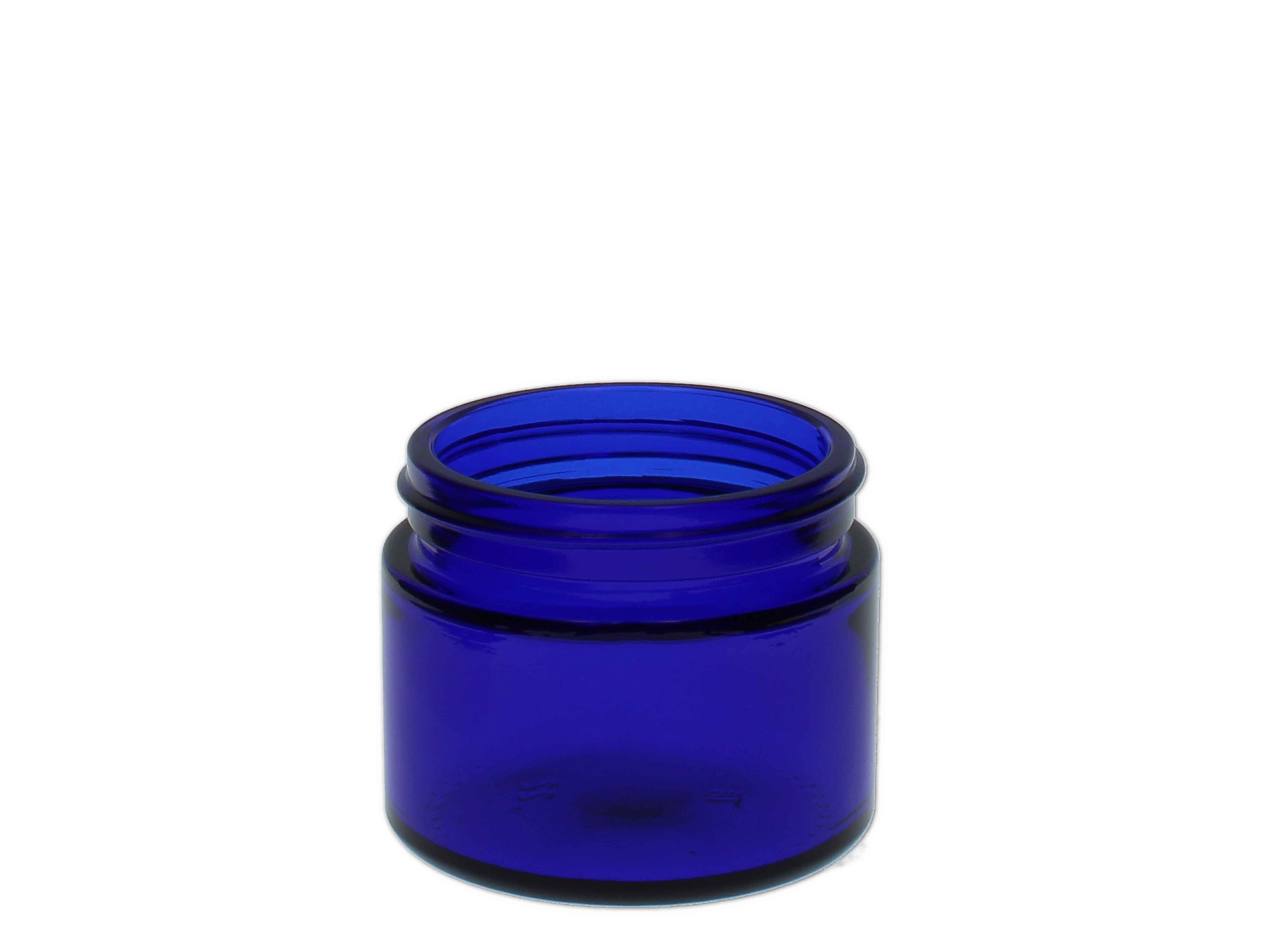 Creme Tiegel Glas, blau 50ml