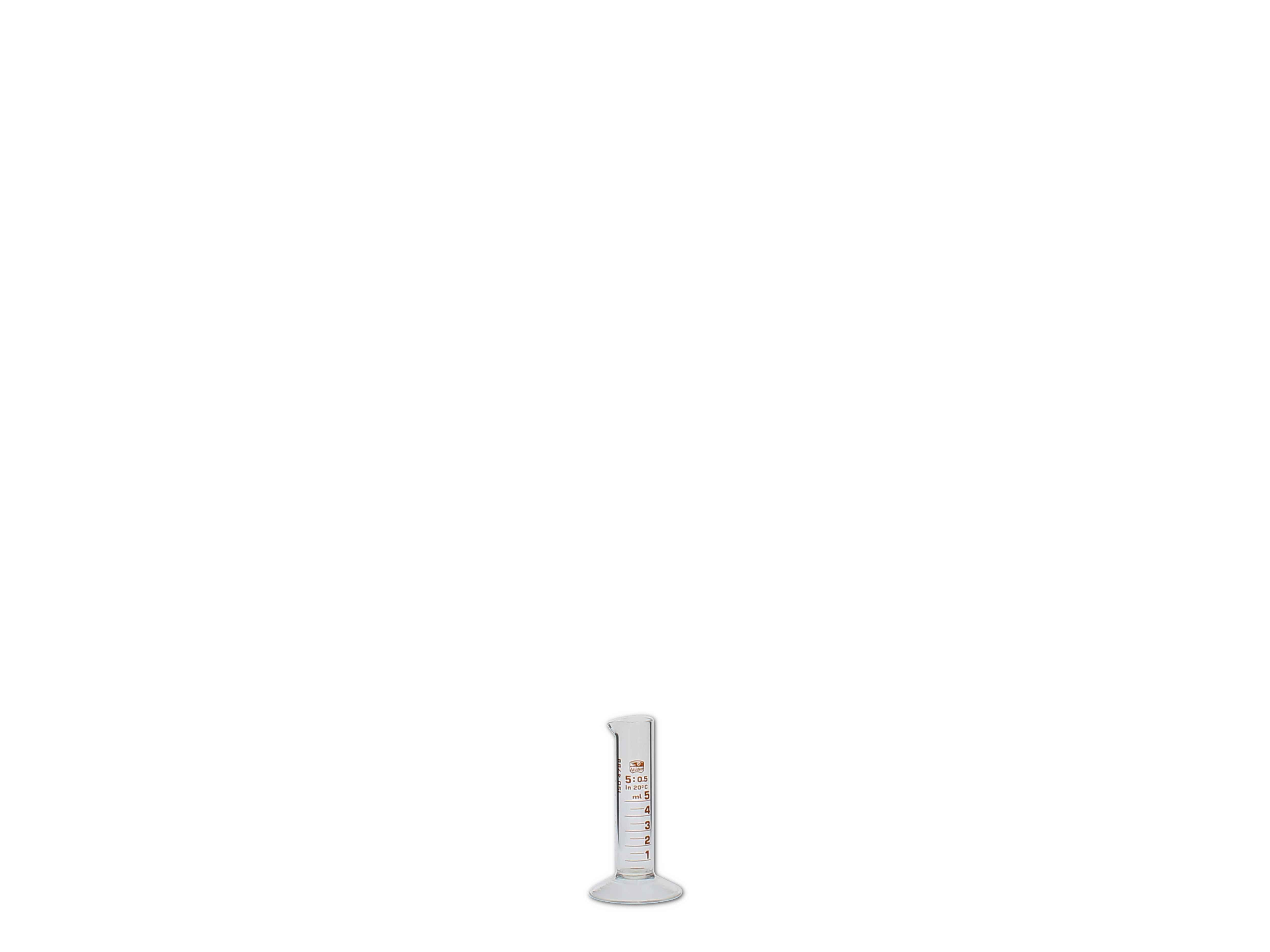    Messzylinder, Glas, graduiert - 5ml (niedere Form)