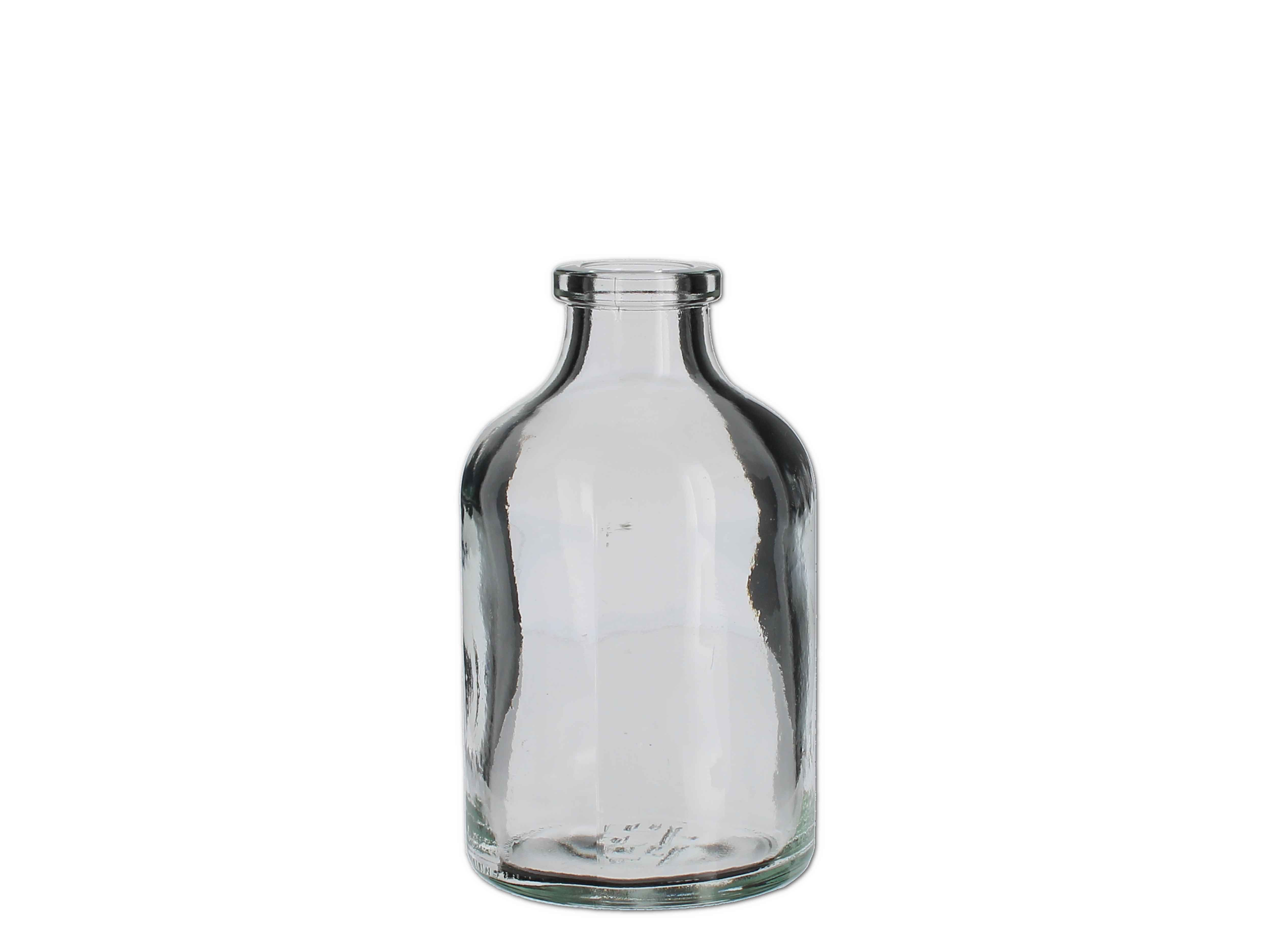 Impfstoff-Flasche weiß (bauchig) - 50ml