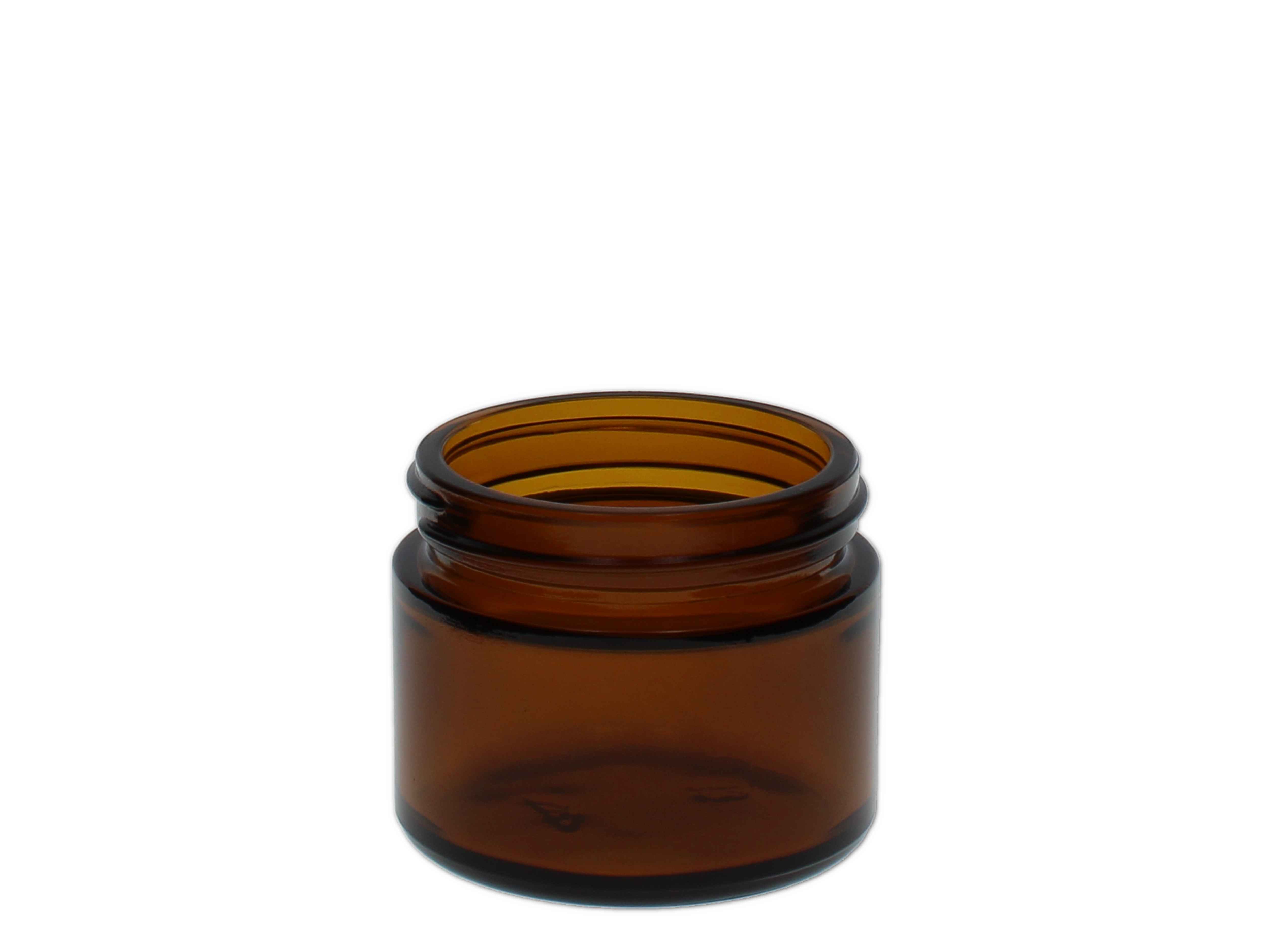Creme Tiegel Glas, braun 50ml