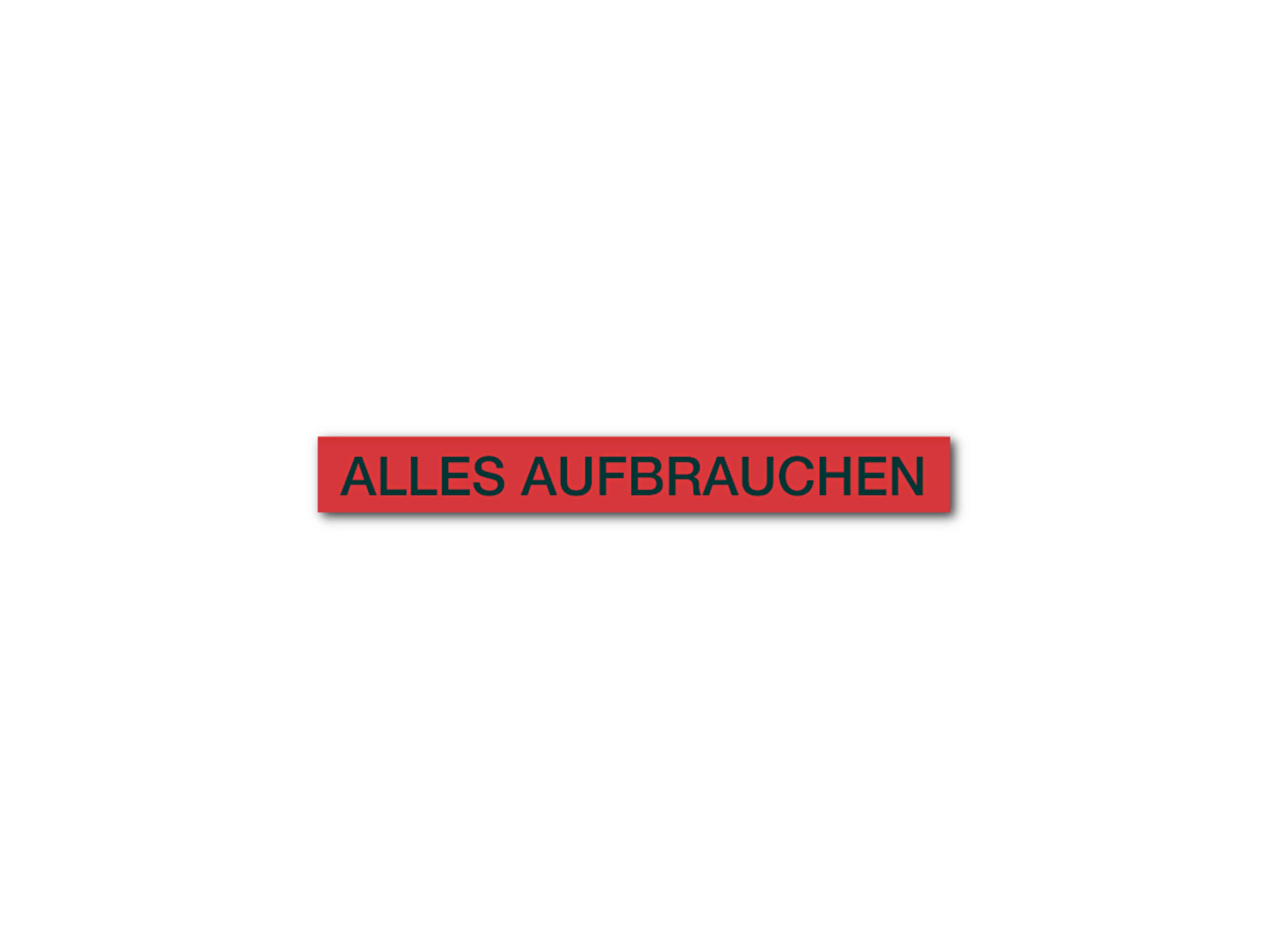    Haftetikette - Alles aufbrauchen - 50 x 7mm - per 1000 Stück