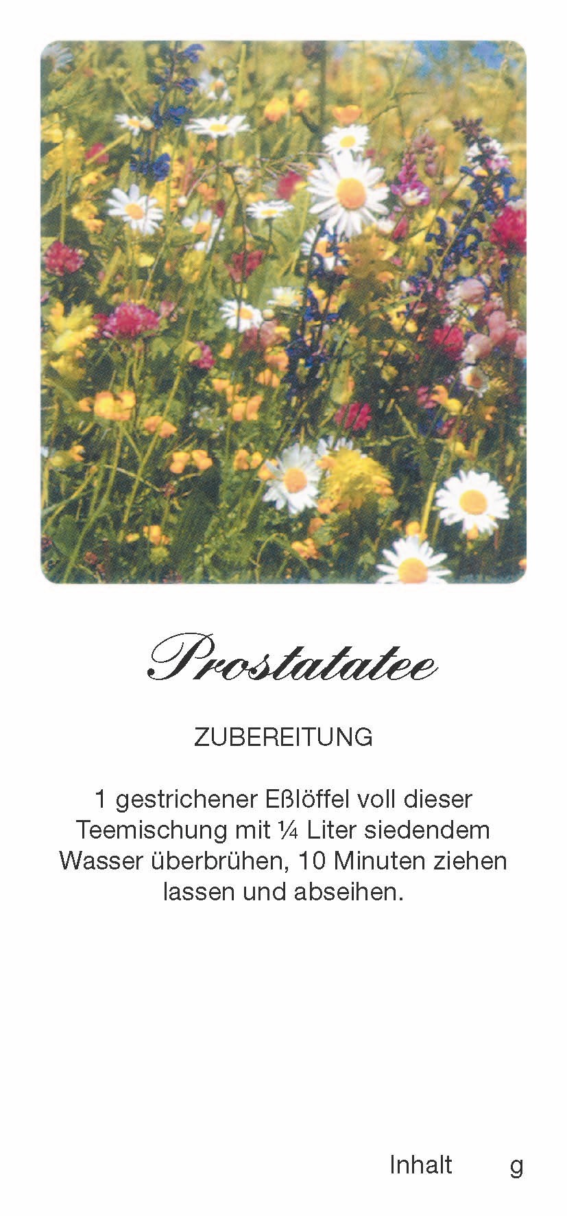 Teehaftetiketten Prostatatee