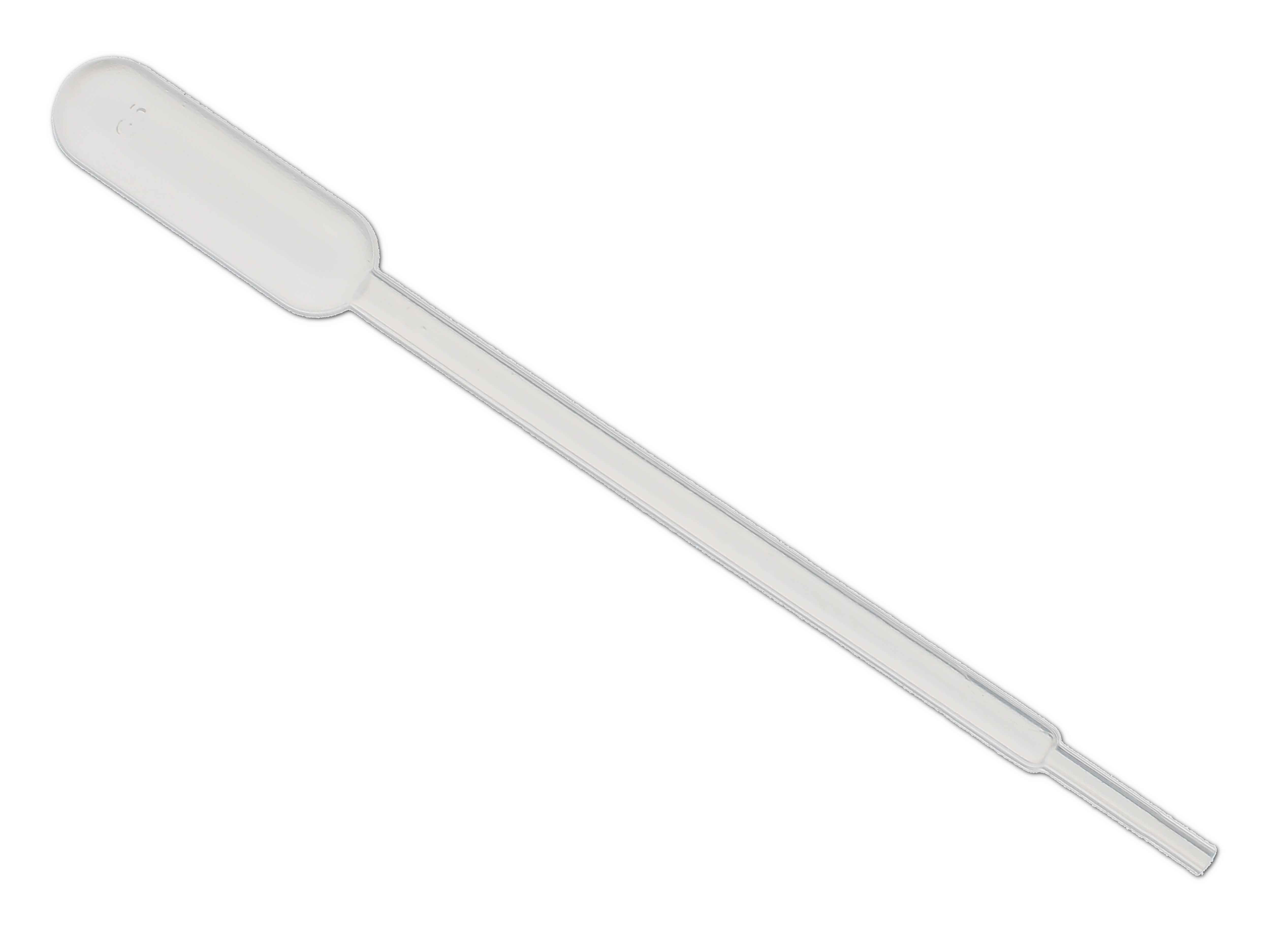    Pasteurpipette, Kunststoff, graduiert 0,5+1ml, Hub 2,5ml - 150mm