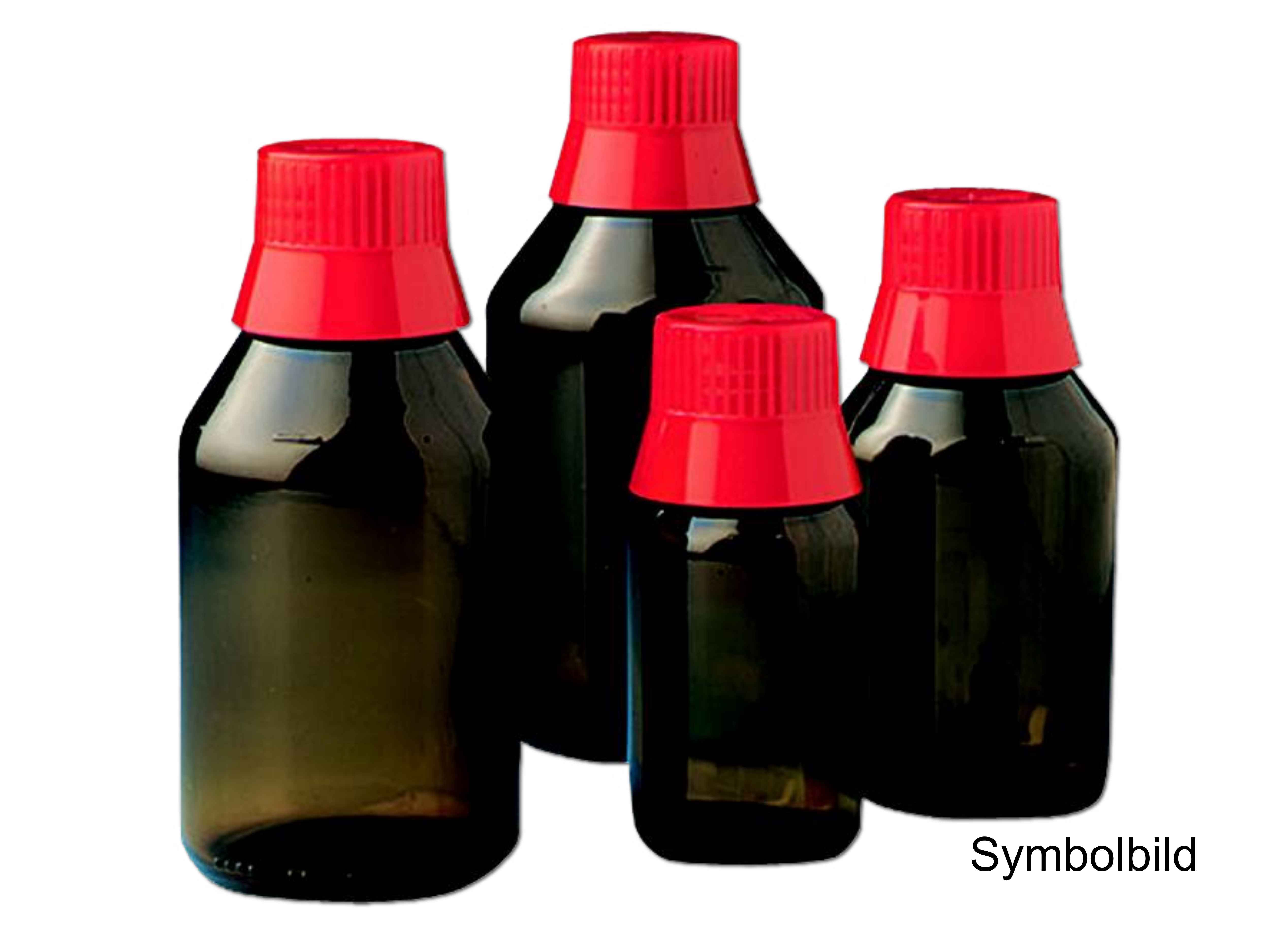 Aponorm Flasche mit rotem Becherverschluss - GL28 - 500ml à 10 stk.
