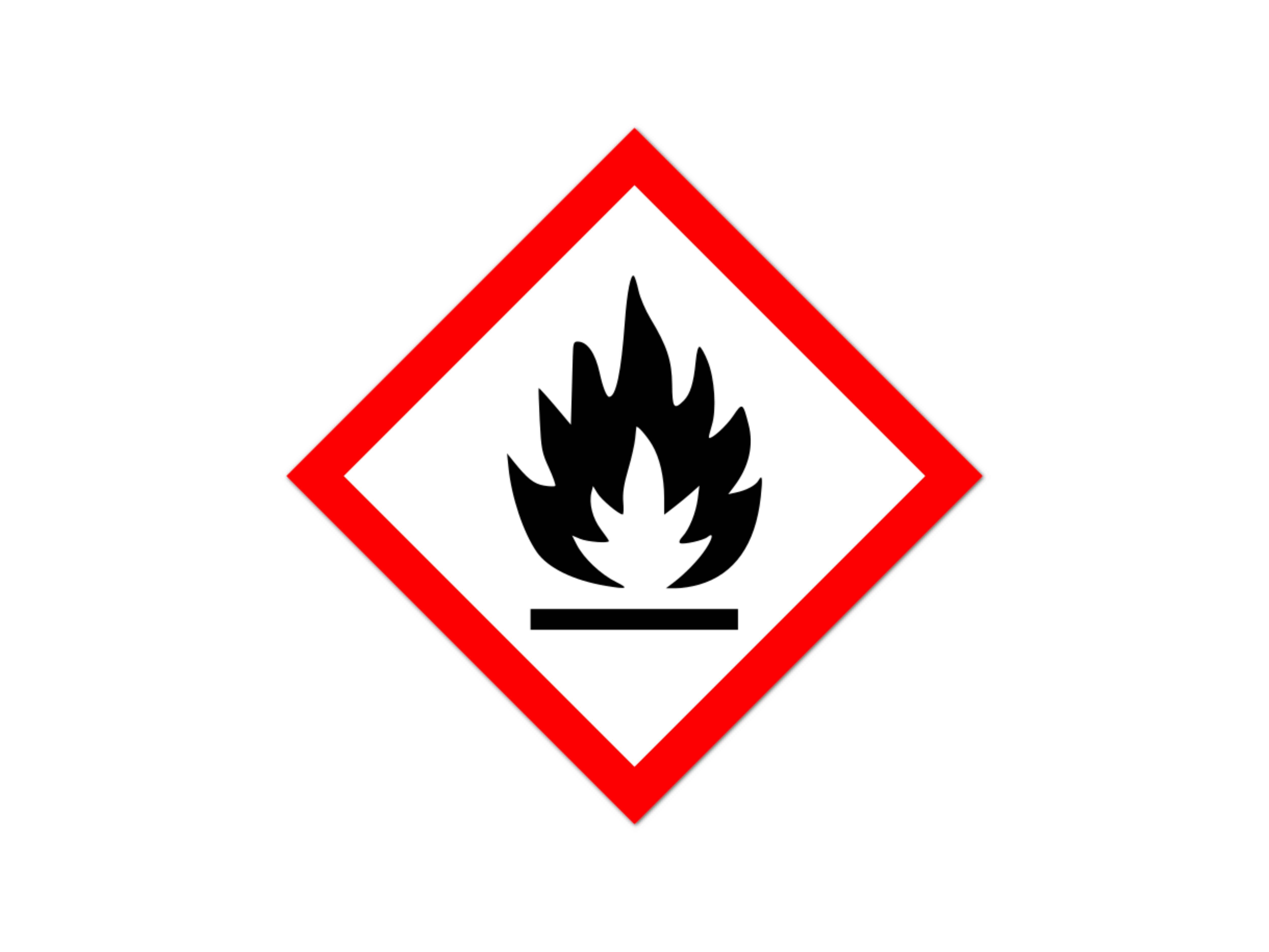   Gefahrenzeichen GHS02 - Flamme (Feuergefährlich) à 10 Stk.
