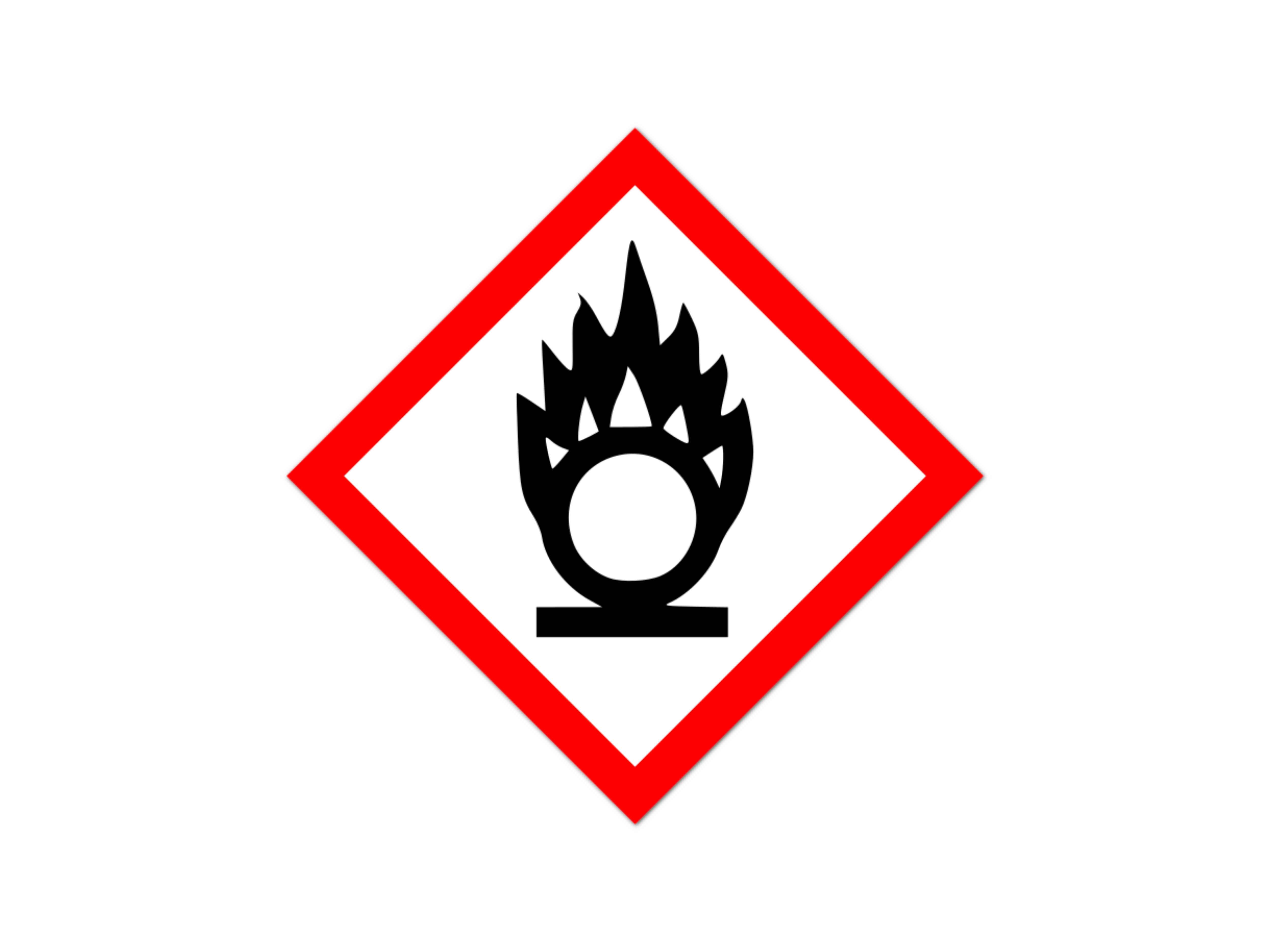    Gefahrenzeichen GHS03 - Flamme über Kreis à 10 stk.