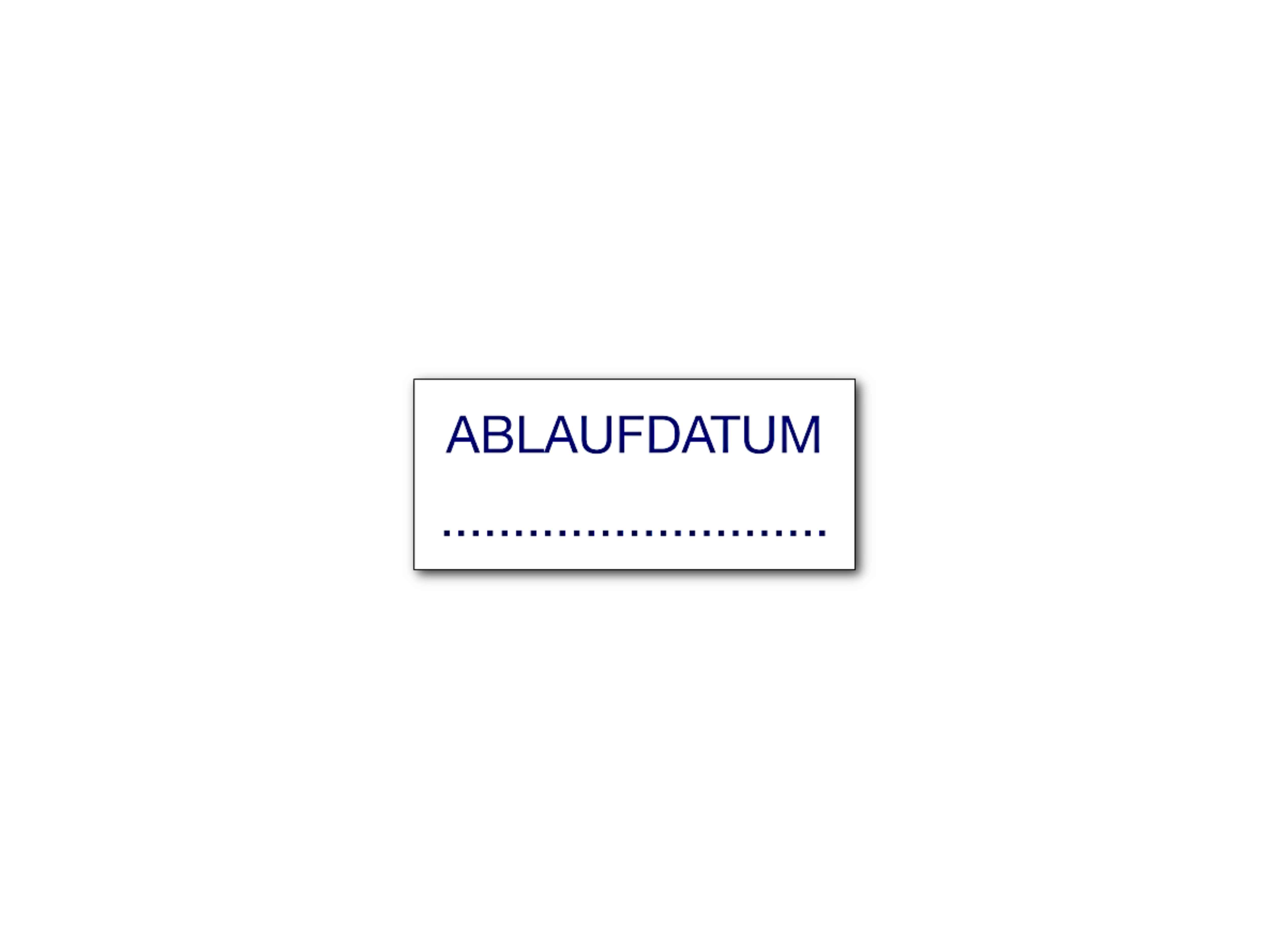    Haftetikette - Ablaufdatum 35 x 12 mm per 1000 stk.