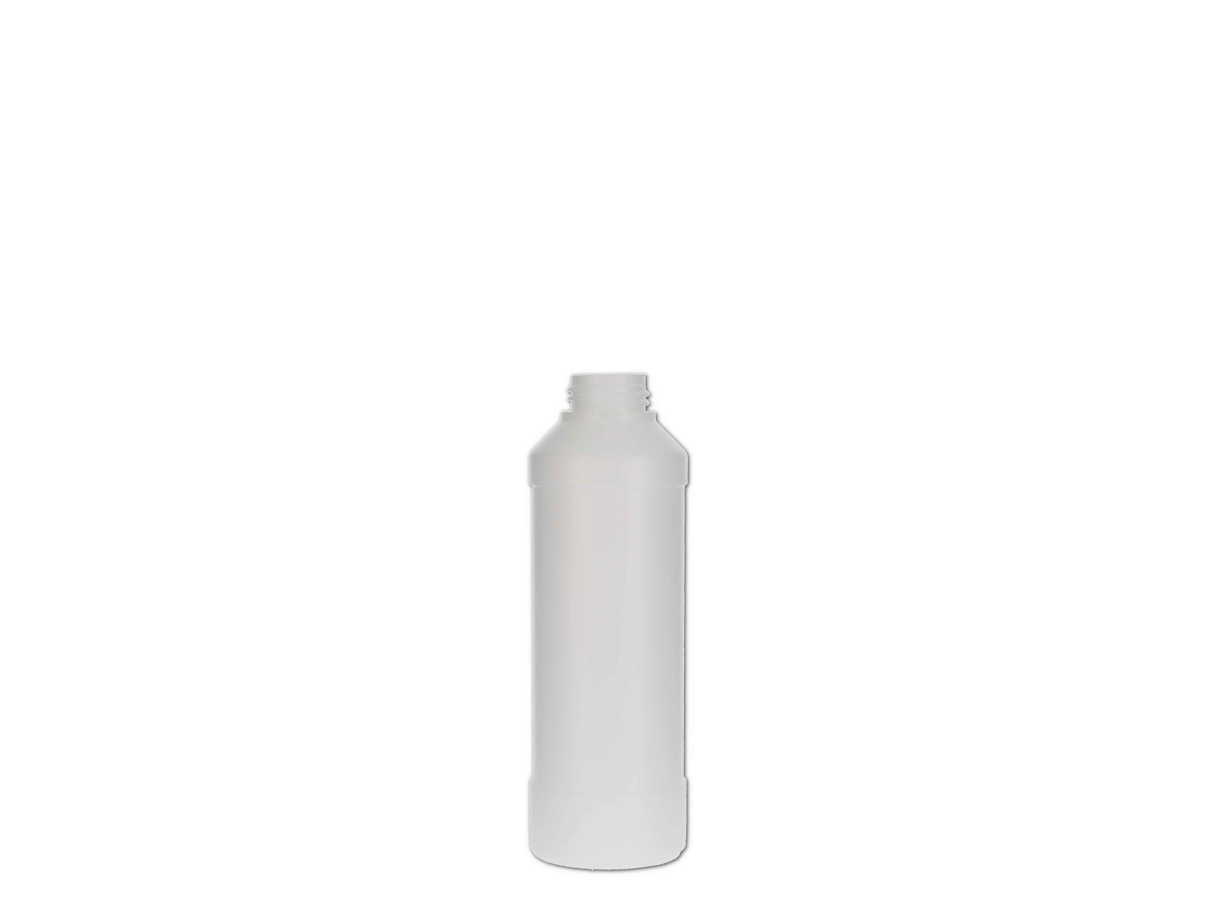 Kunststoff-Flasche rund, ohne Verschluss - 250ml
