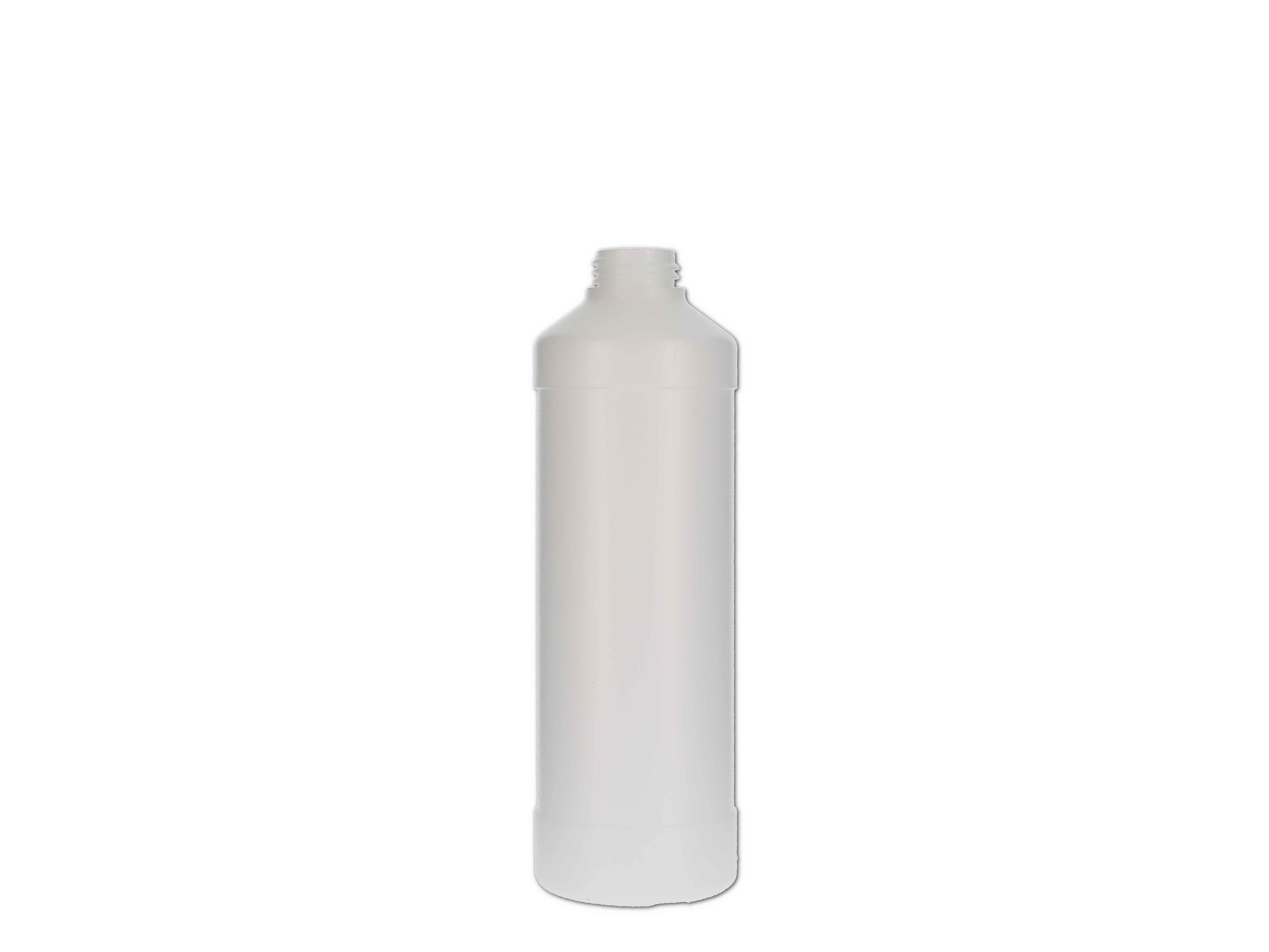 Kunststoff-Flasche rund, ohne Verschluss - 500ml