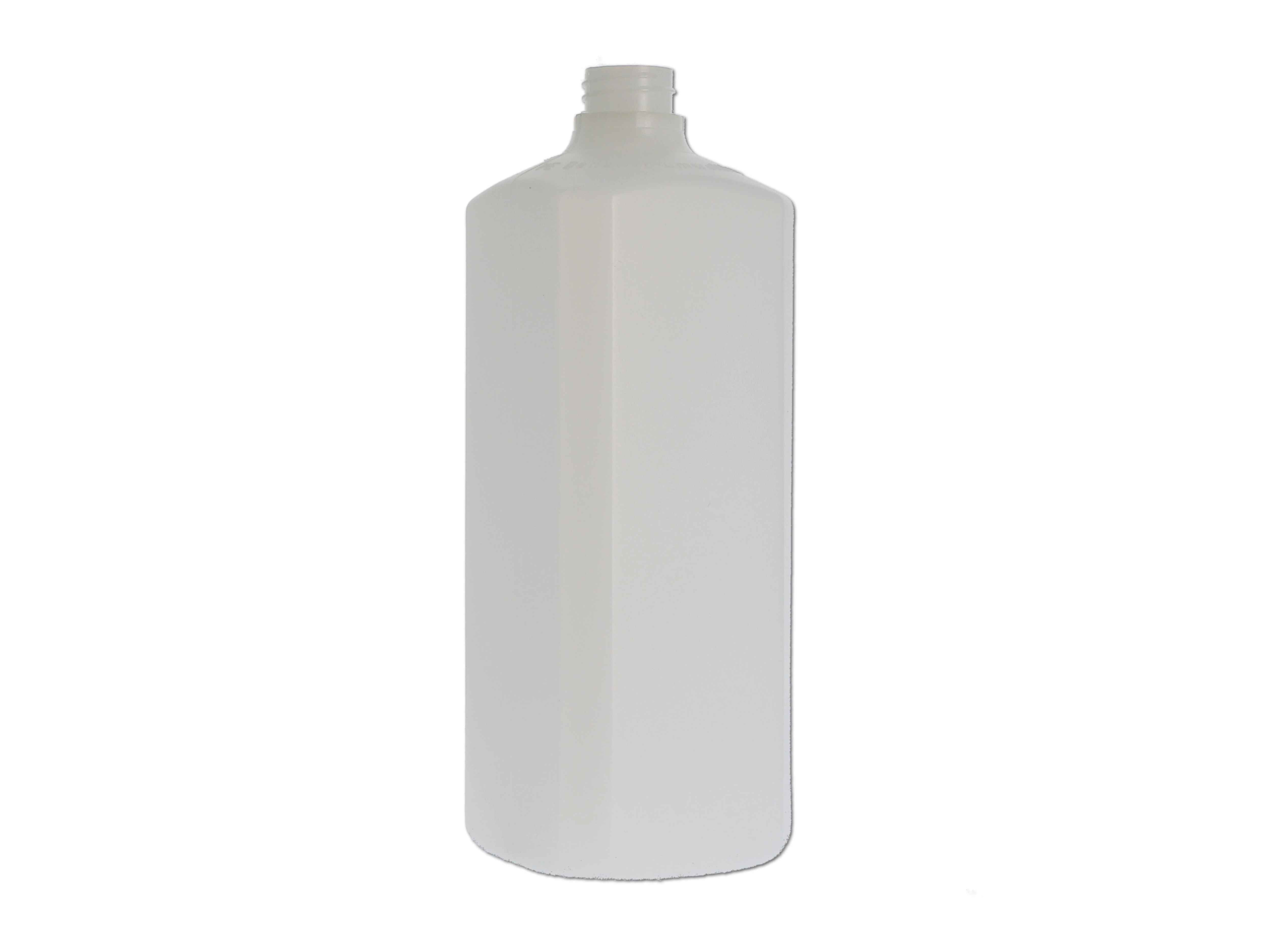    Kunststoff-Flasche 4Kant, ohne Verschluss - 1000ml
