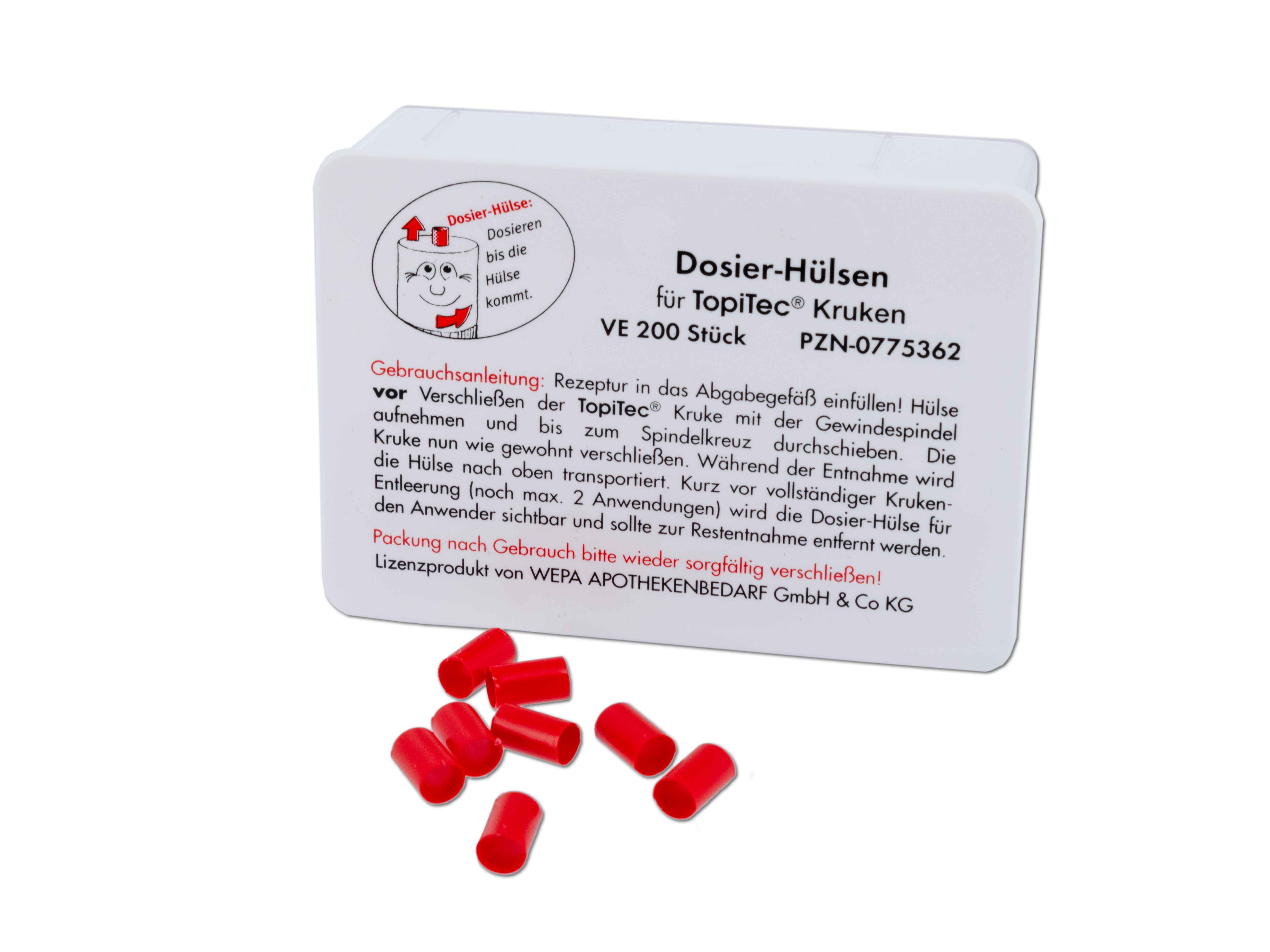 Aponorm TOPITEC® Hülsen rot á 200 Stk.