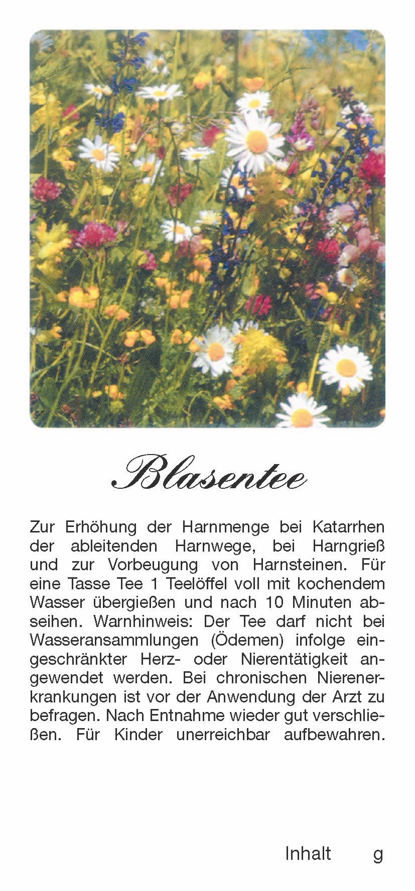 Teehaftetiketten Blasentee