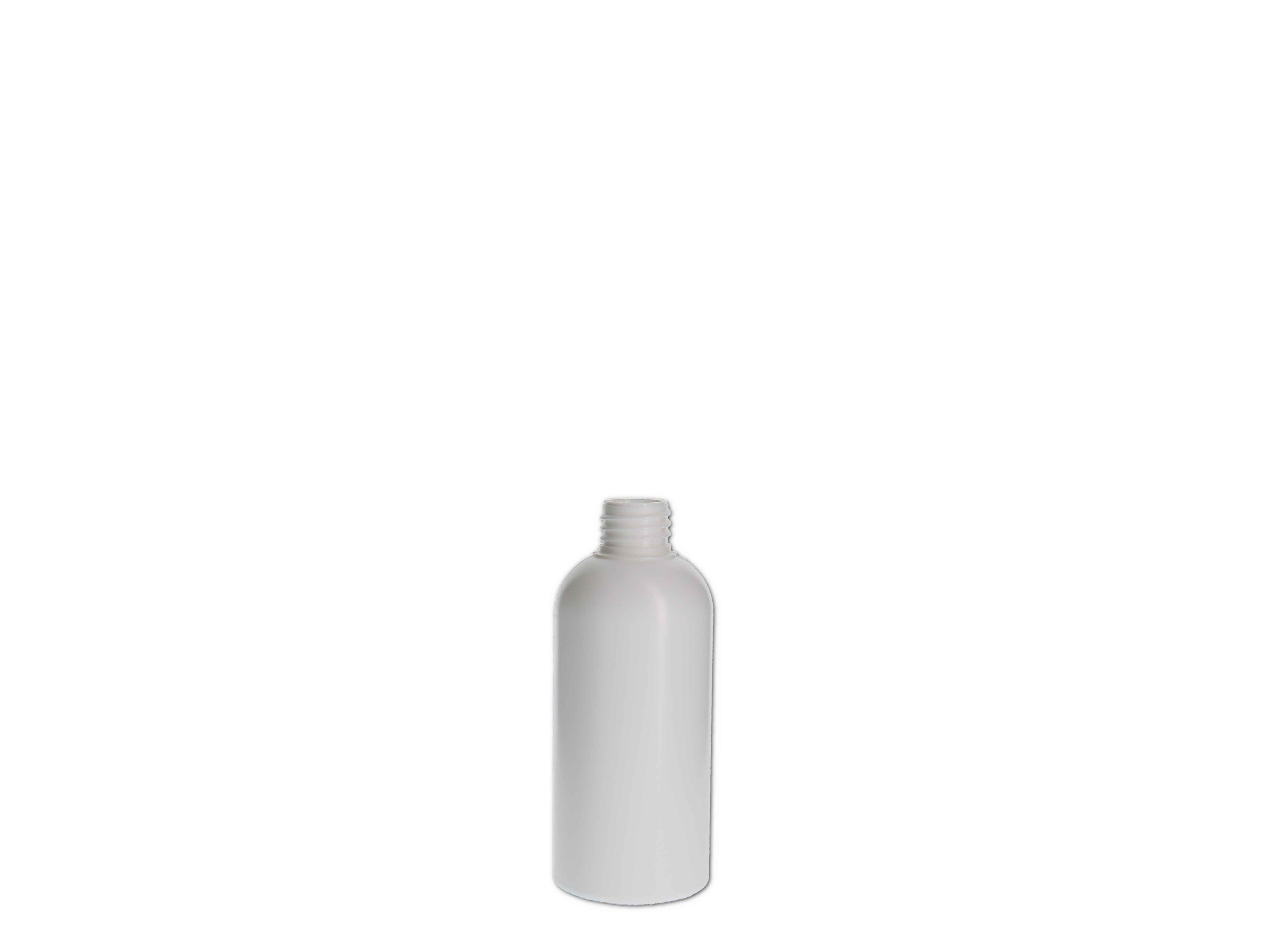    Kosmetikflasche, Kunststoff weiß, rund 100ml