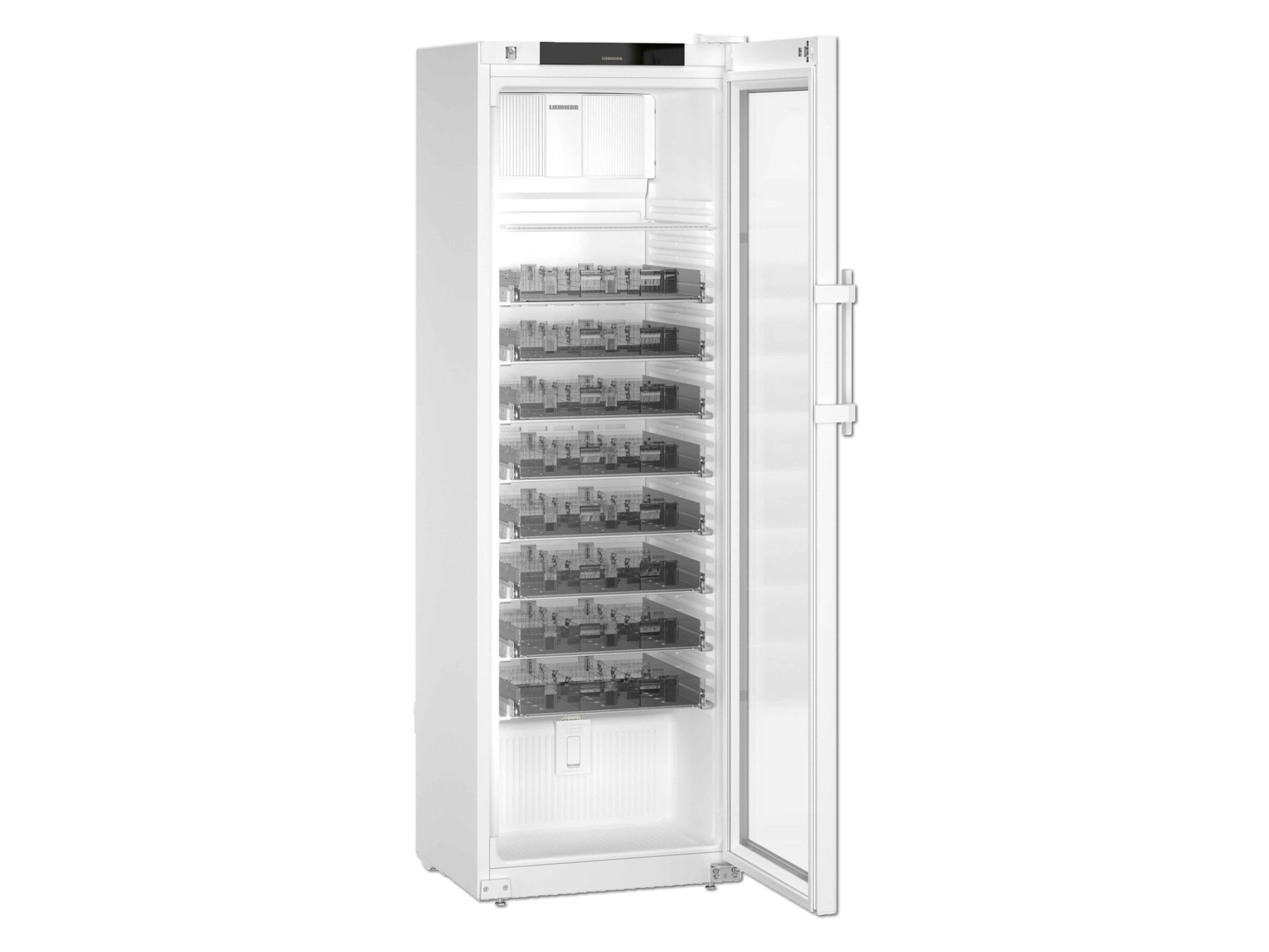    Medikamentenkühlschrank Liebherr 4011, LED, Glastür + 8 Laden