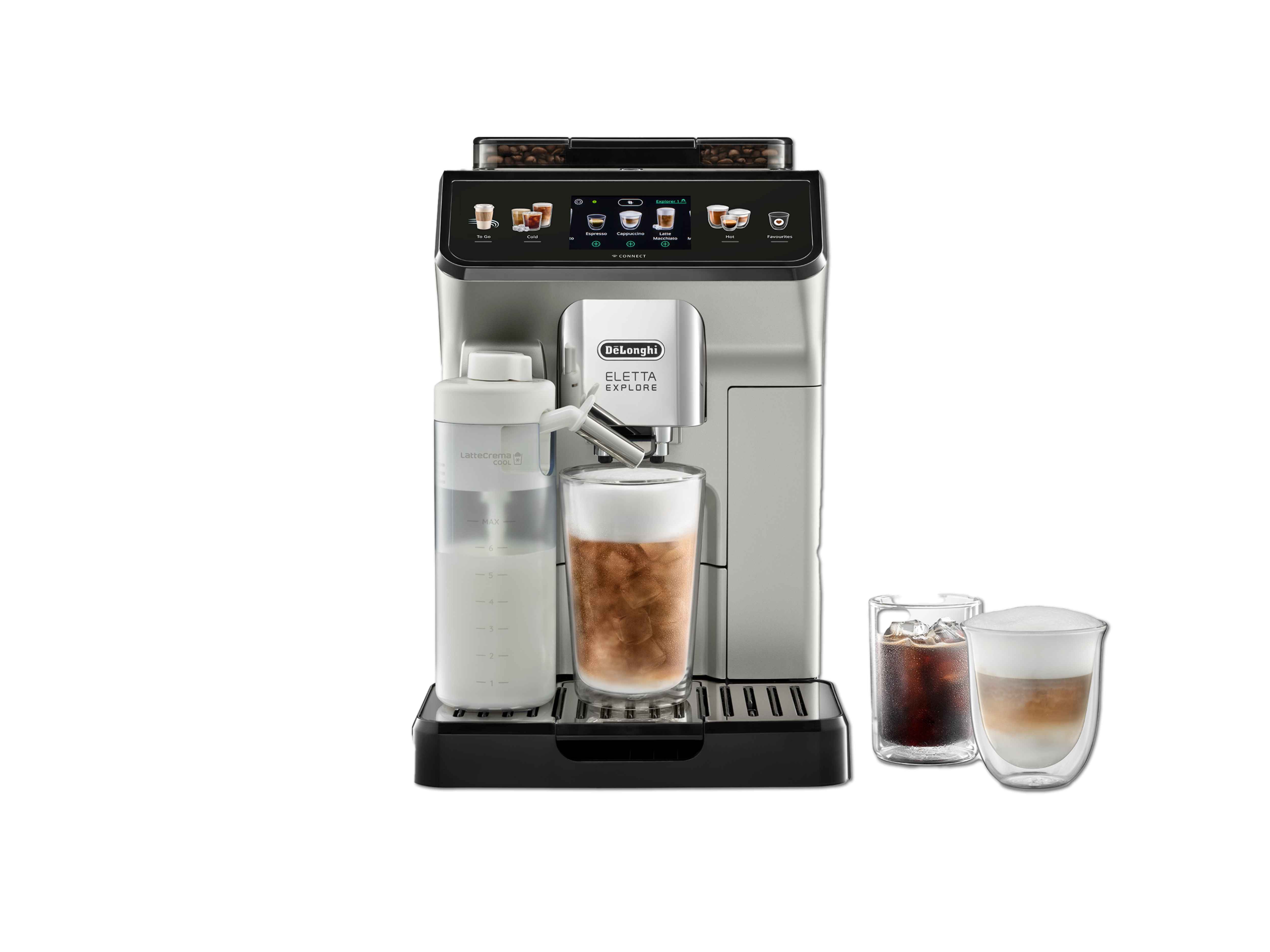    Delonghi Kaffeevollautomat, Eletta Explore Cold Brew 450.65.S