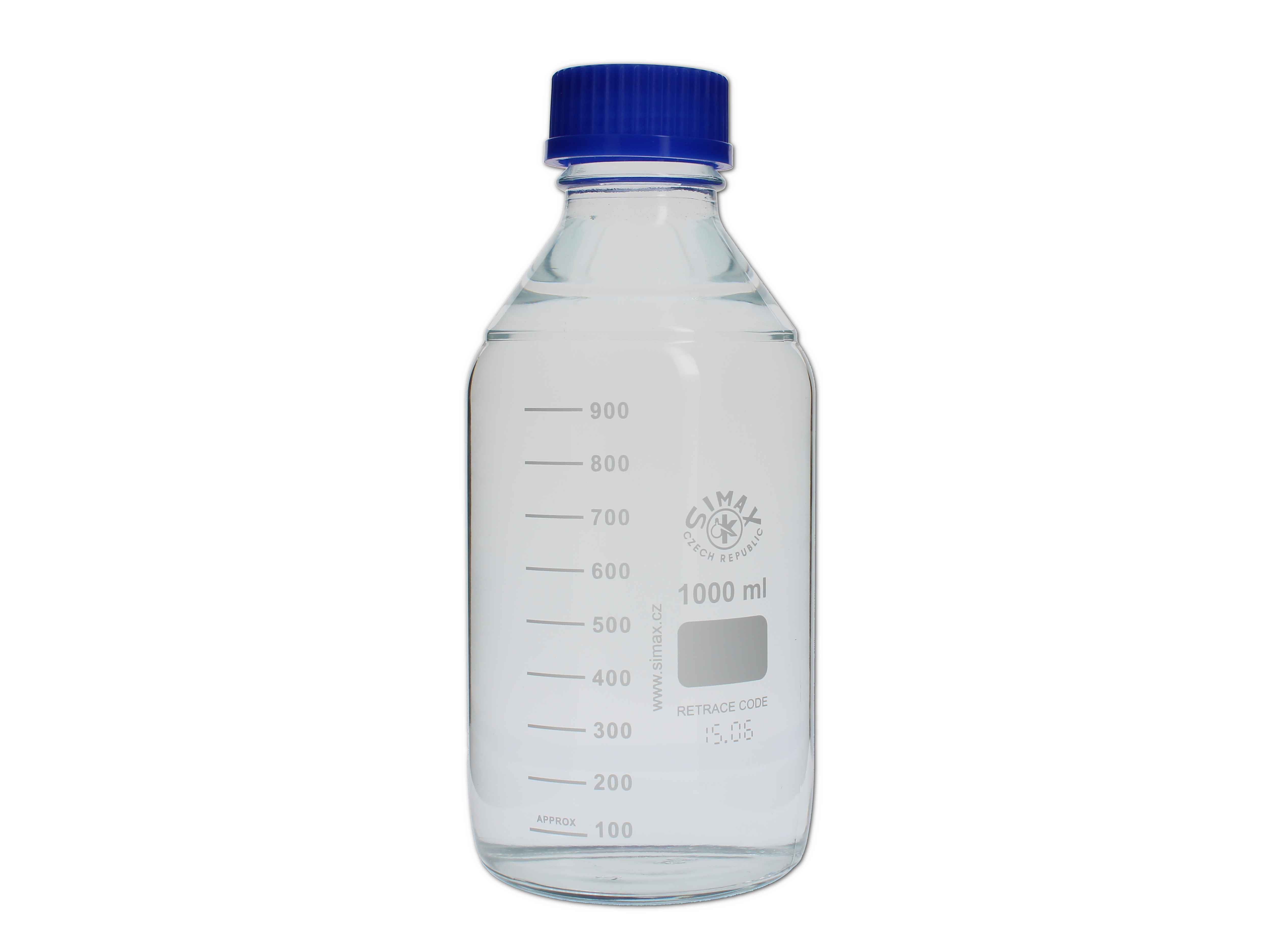    Laborflasche - Premium, graduiert, weiß für Dispenser inkl. Verschr. 1000ml