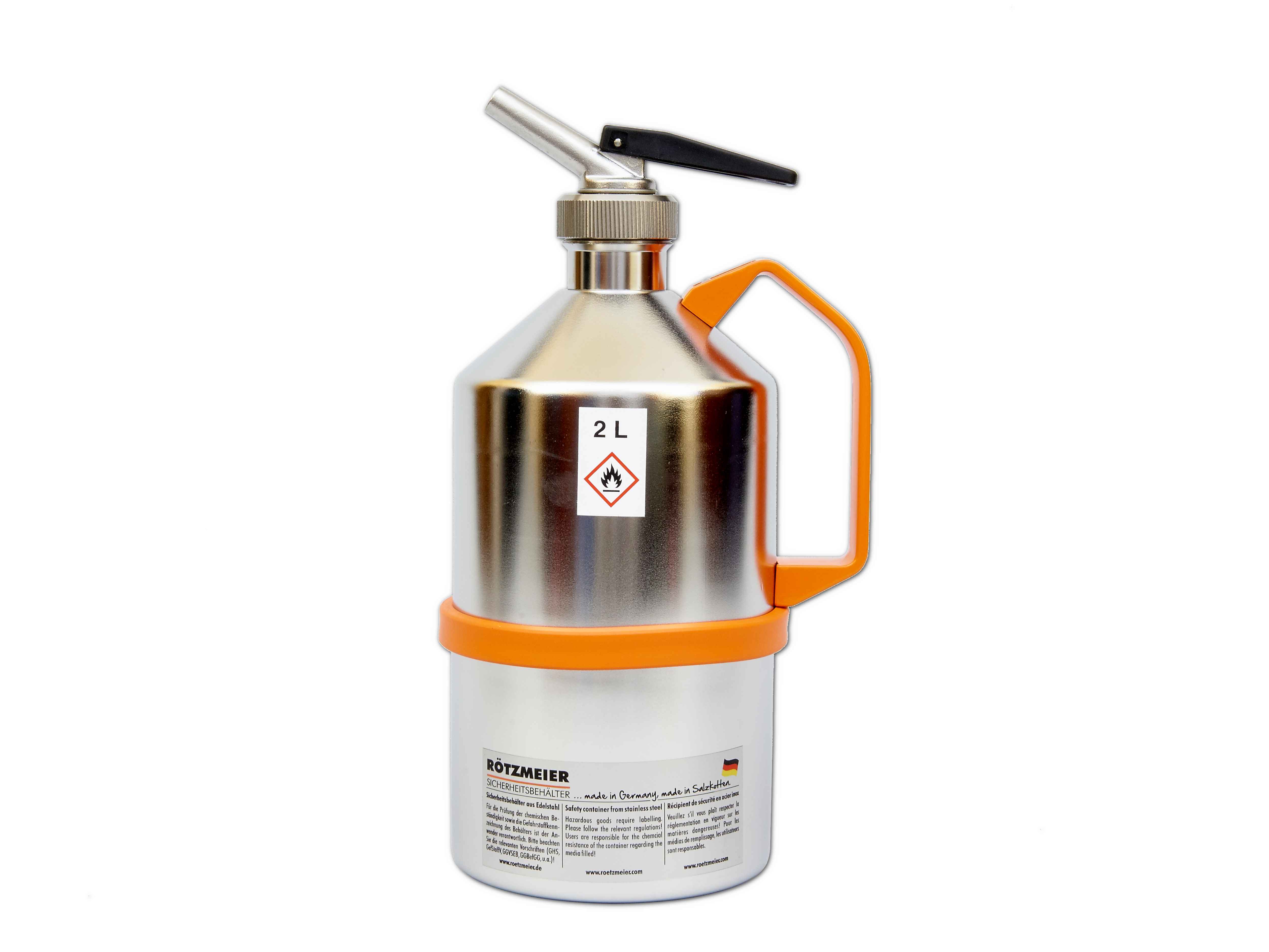 Sicherheitskanne 2 Liter, rostfrei