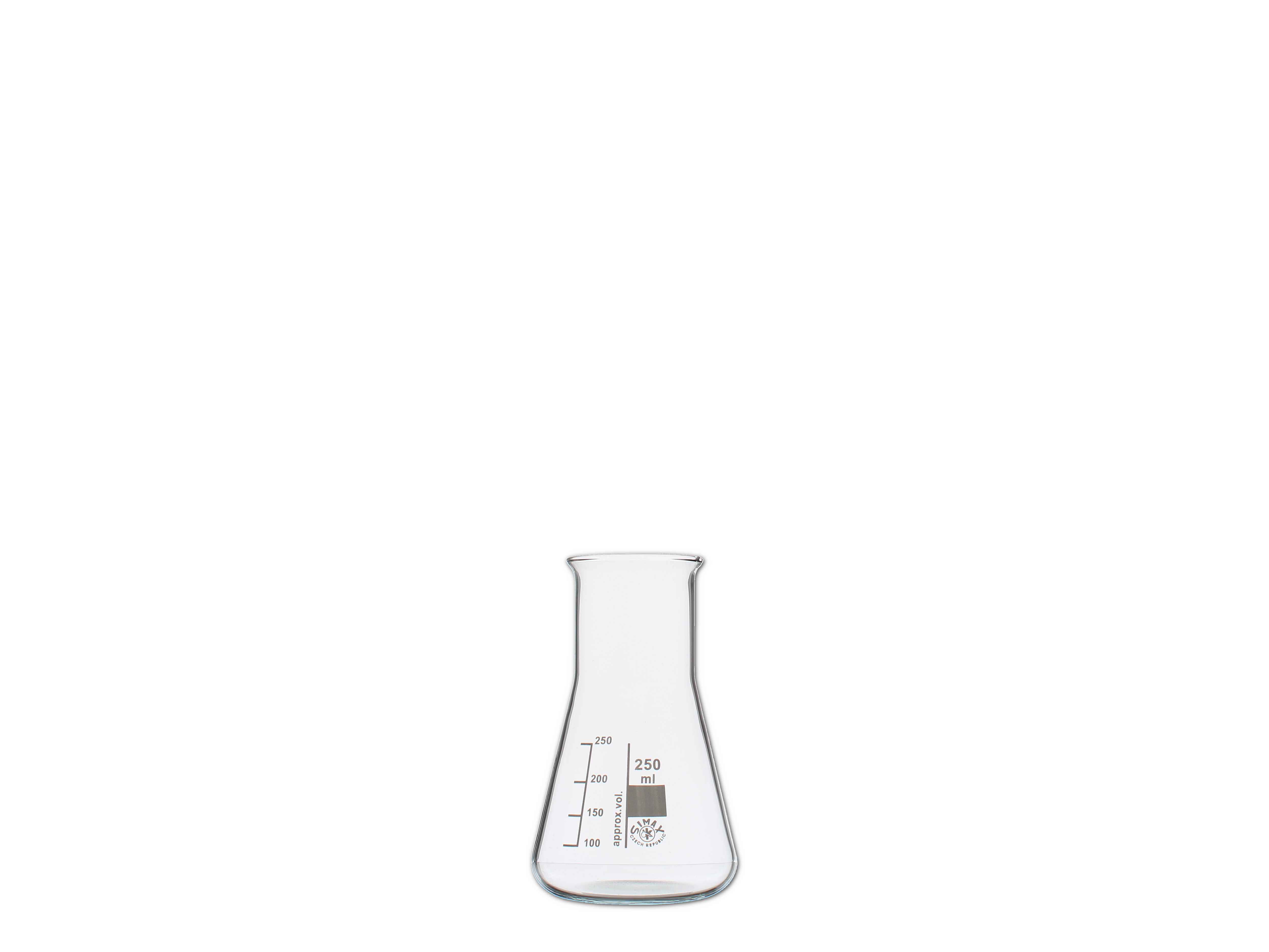 Erlenmeyerkolben, weithals, graduiert - 250ml