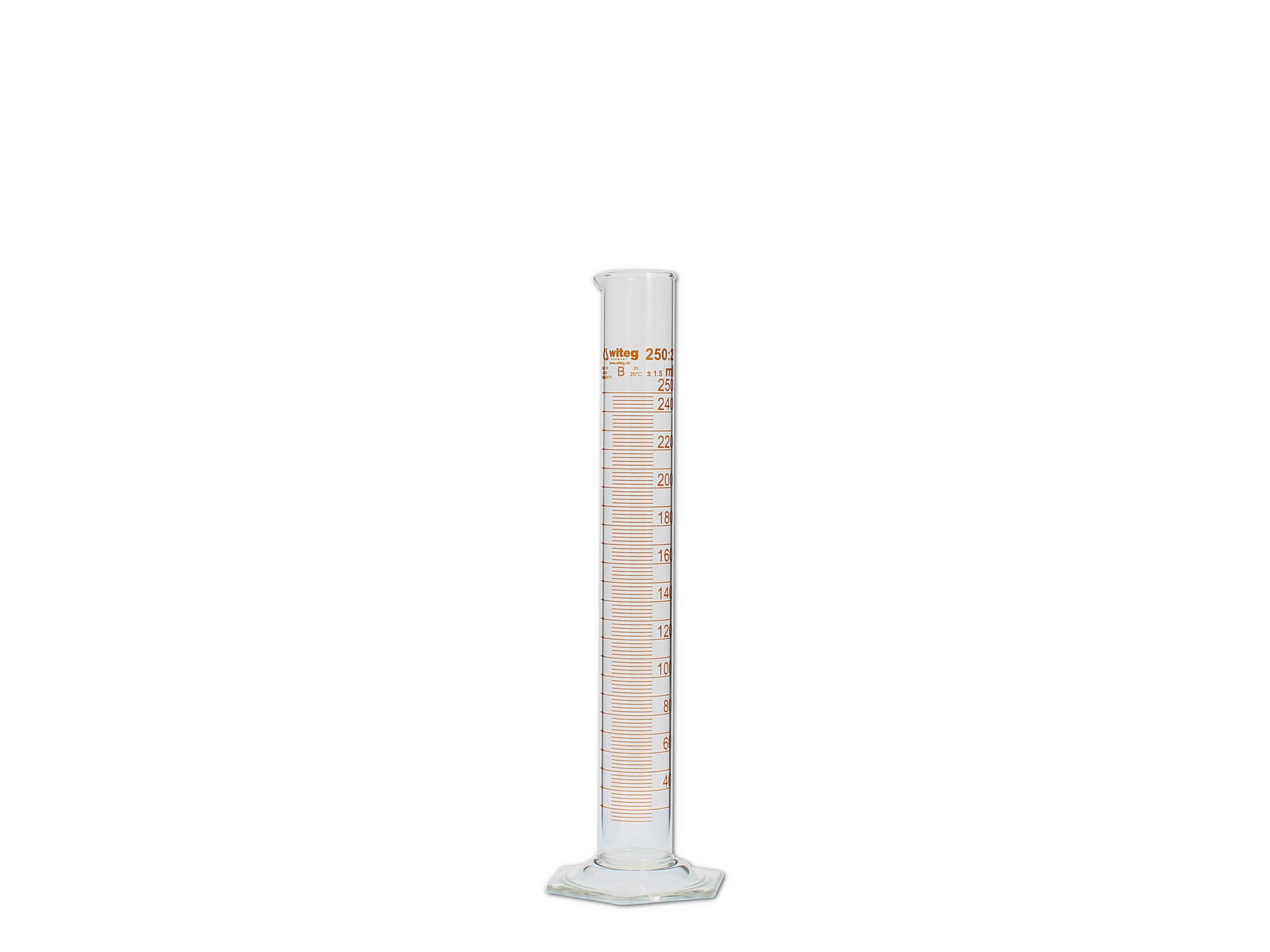    Messzylinder, Glas, graduiert - 250ml (hohe Form)