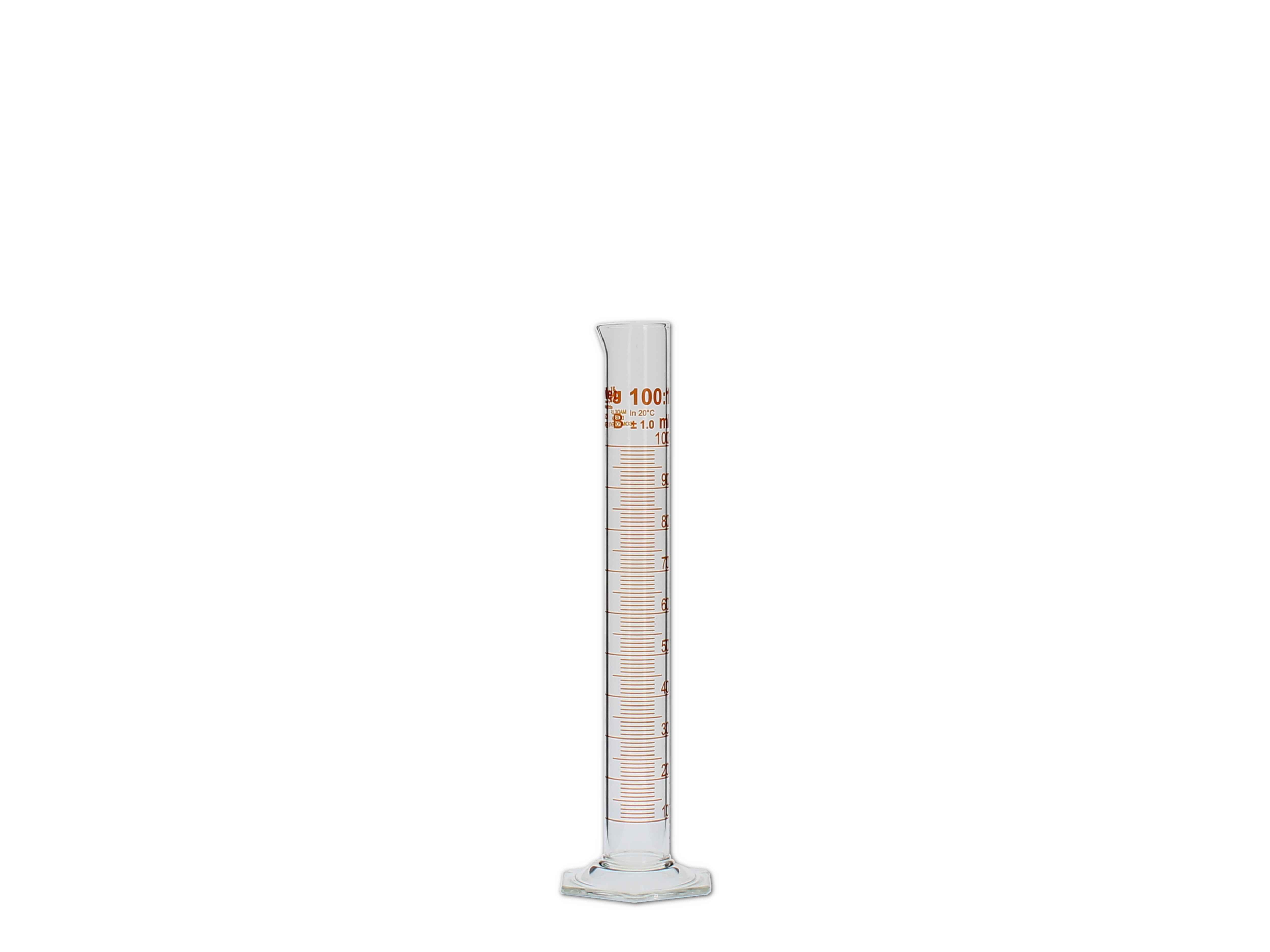 Messzylinder, Glas, graduiert - 100ml (hohe Form)